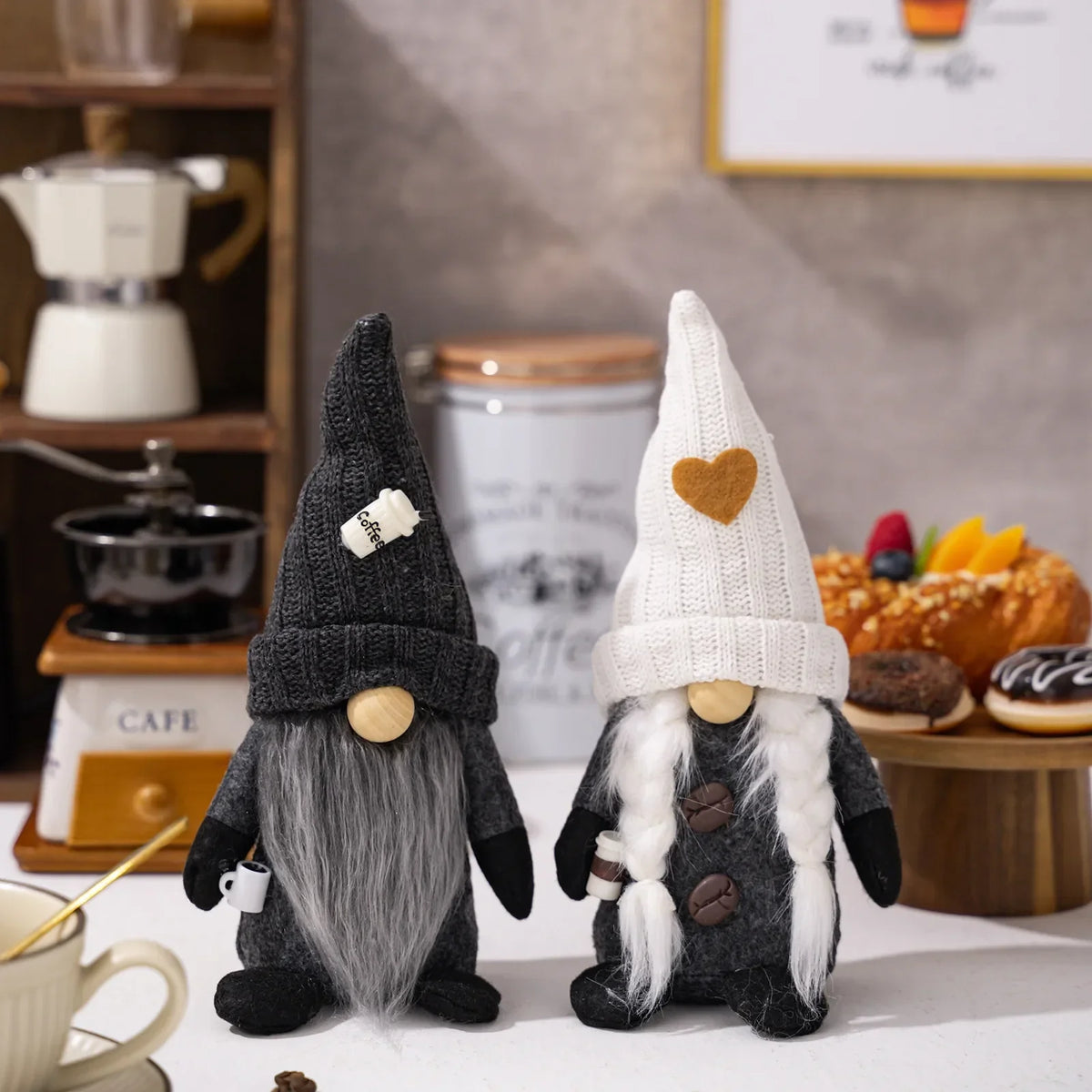 Kiroth Bay - Cozy Plush Coffee Gnome Decor