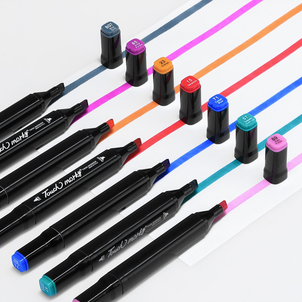 MangaMarkers - Dual Tip Art Markers for Creative Drawing