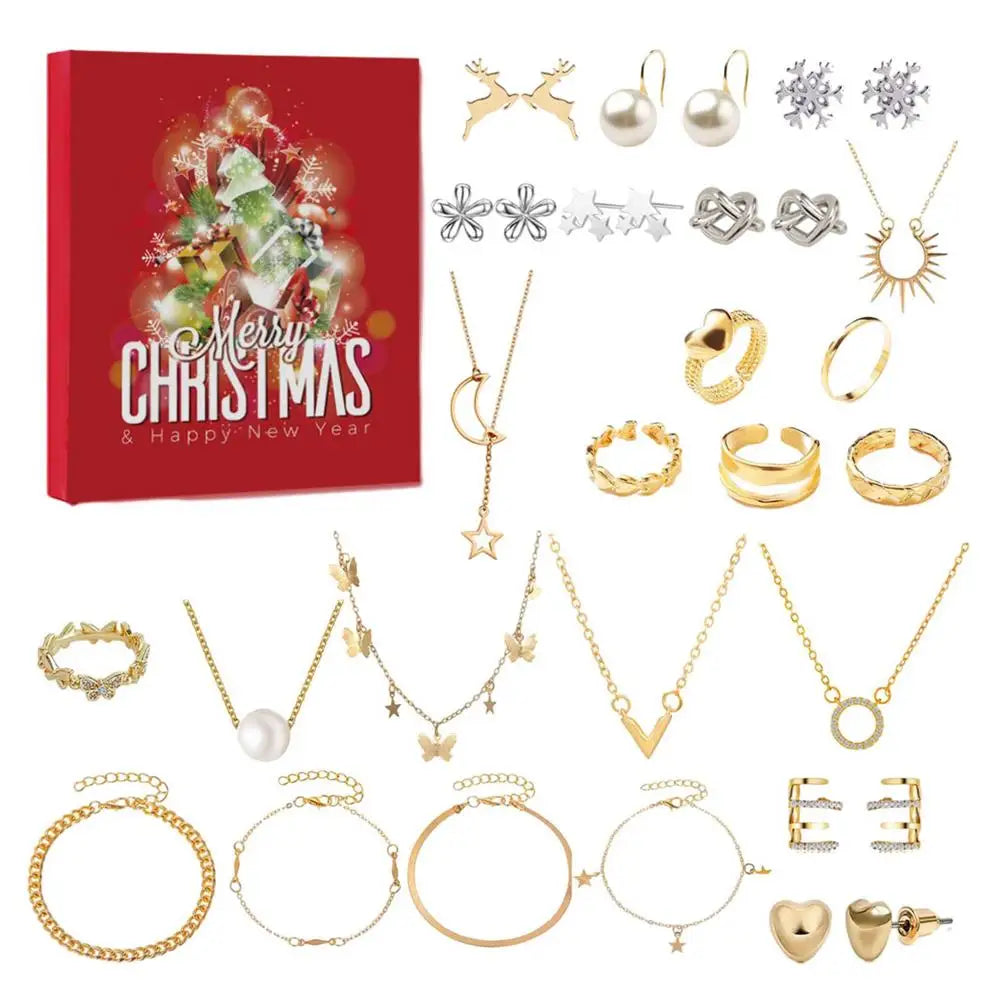SparkleJoy Advent Calendar - 24 Days of Jewelry Surprises for Kids
