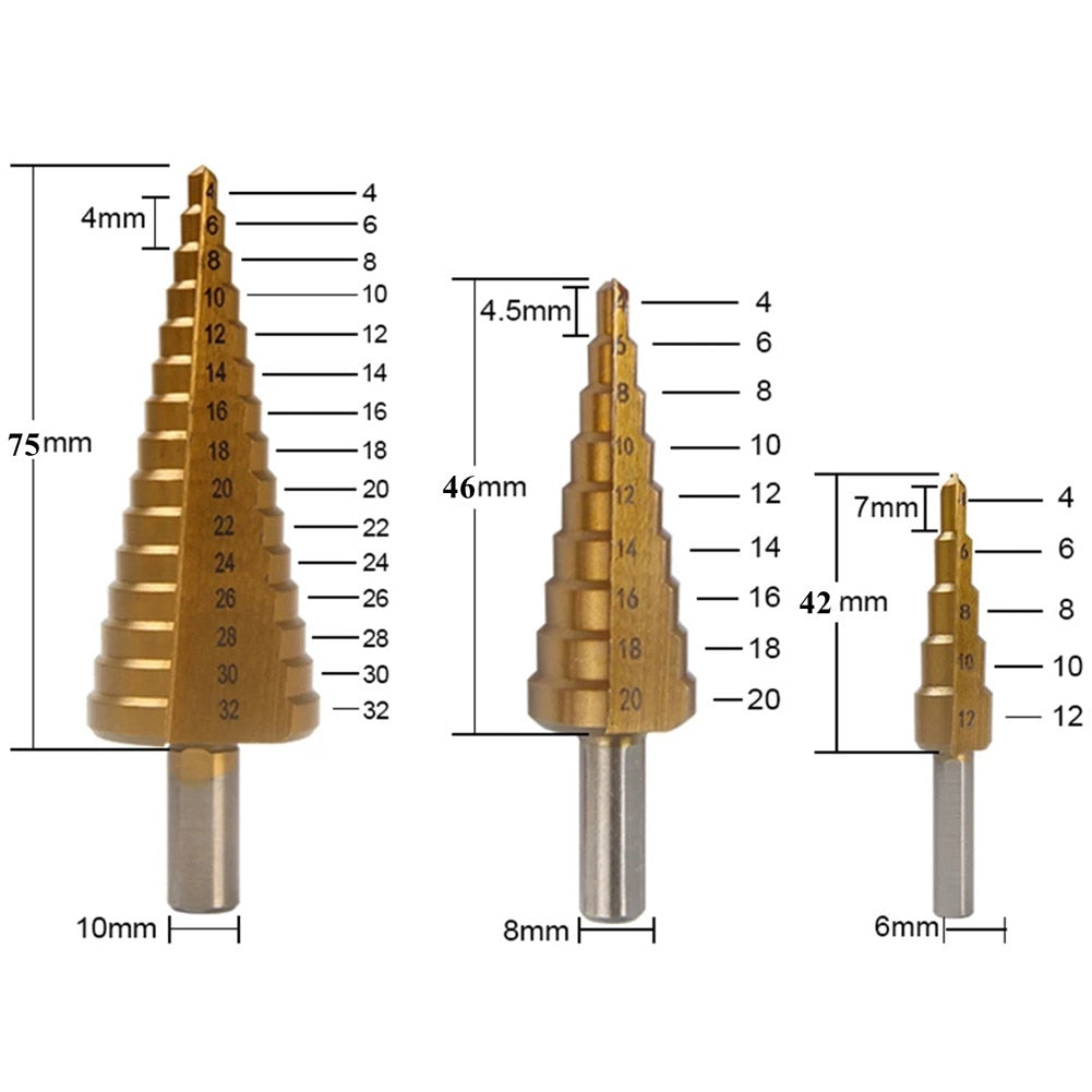 TitaniumPro Drill Set - Precision Drill Bits for Metal and Wood
