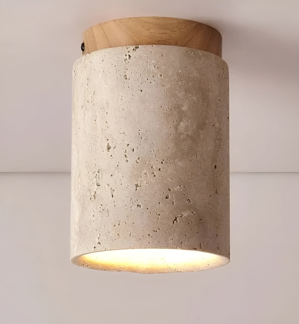 ReelMarsh - Natural Travertine LED Ceiling Light