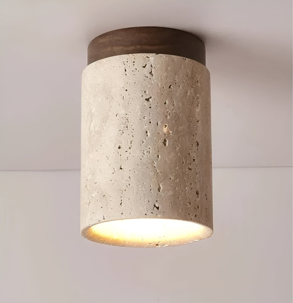 ReelMarsh - Natural Travertine LED Ceiling Light