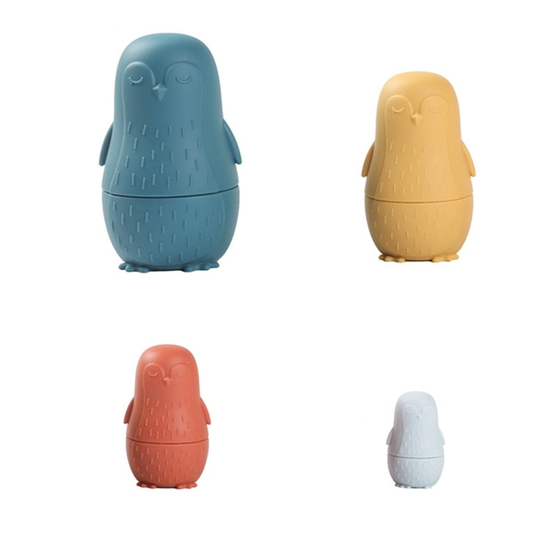 Nesting Dolls - Soft Silicone Stacking Toys for Baby
