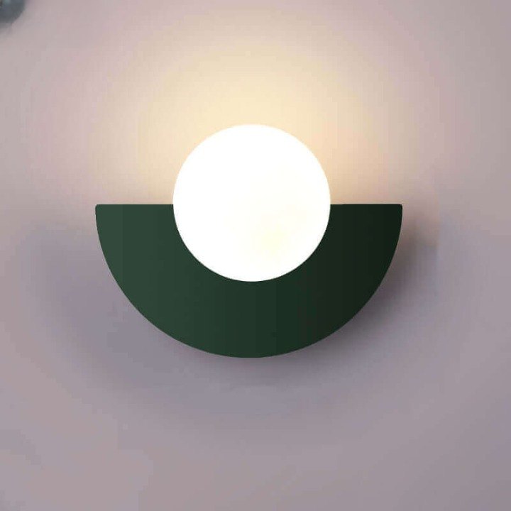 Holmcrest - Metal Half-Moon Wall Lamp