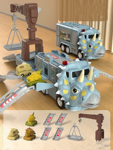 DinoRoar Truck - Foldable Dinosaur Adventure Vehicle