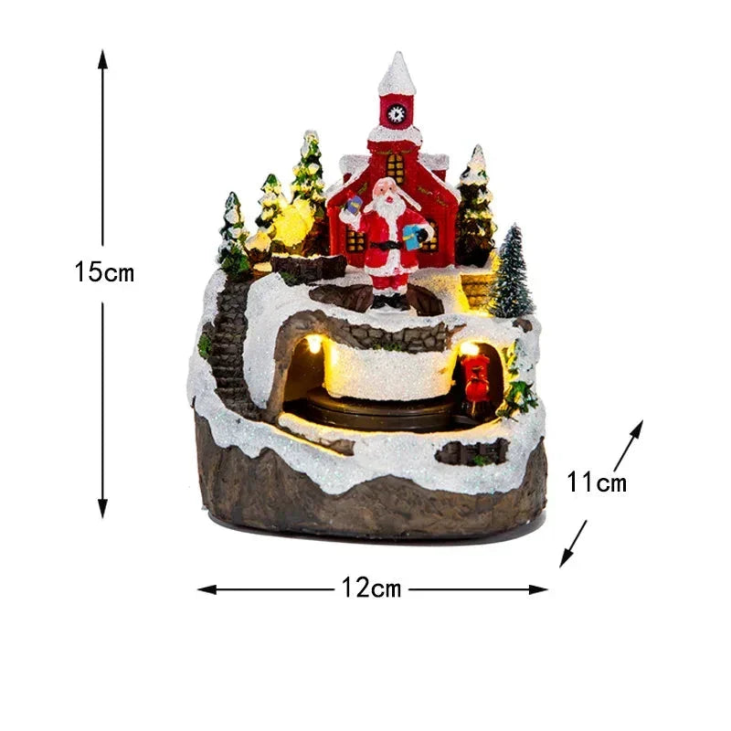 MagicVillage Christmas Village - Animated Musical LED Christmas House