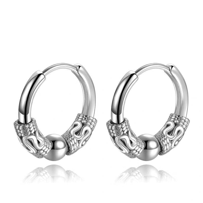 Gavrik - Trendy Stainless Steel Earrings for Men