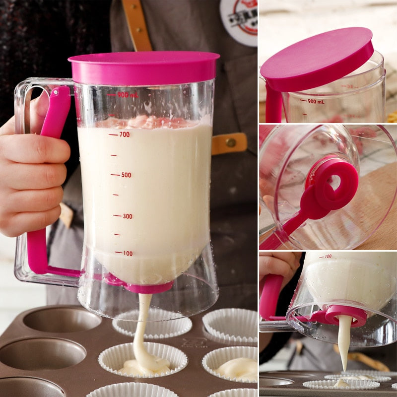 QuickServe Dispenser - Effortless Batter Dispensing for Pancakes and Cupcakes