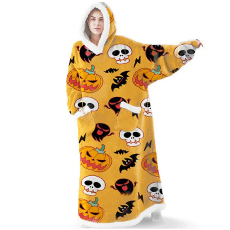 SleeveSnug - Oversized Flannel Blanket Sweatshirt