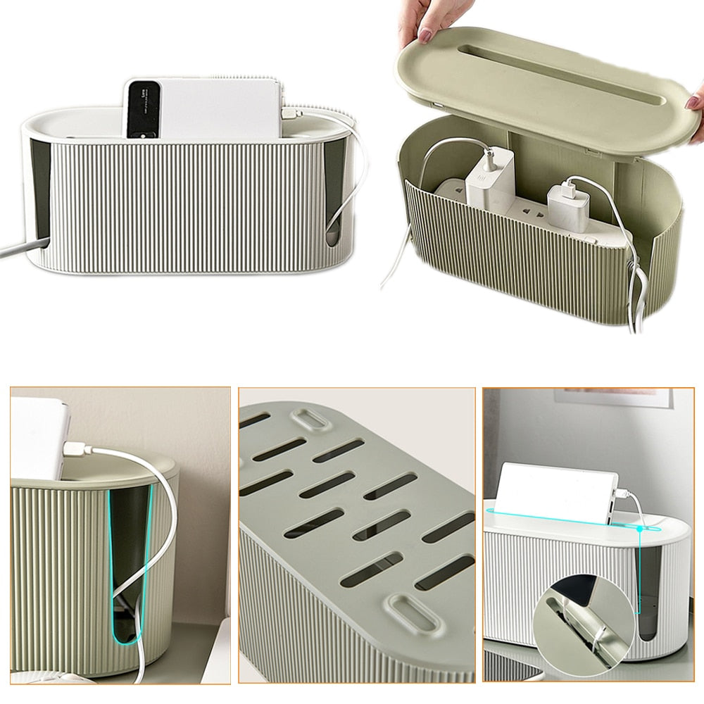 StorageMaster Box - Sleek Cable and Adapter Organizer