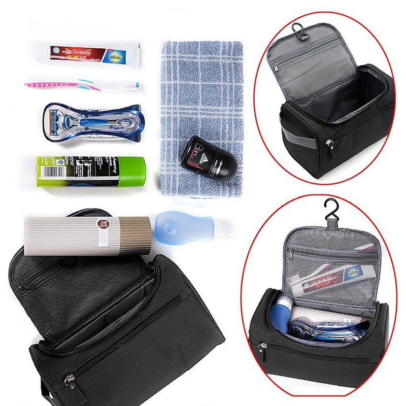 TimoBag - Water-Resistant Travel Toiletry Bag with Hanging Hook
