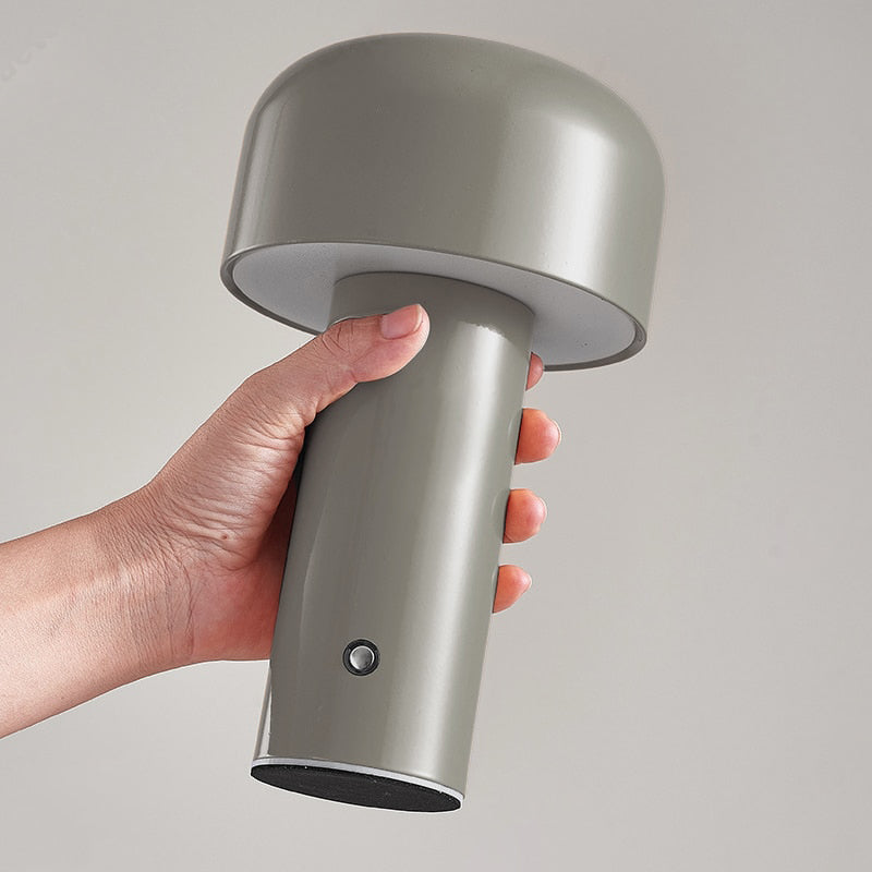 Italian Mushroom Cordless Table Lamp - Rechargeable LED Accent Light