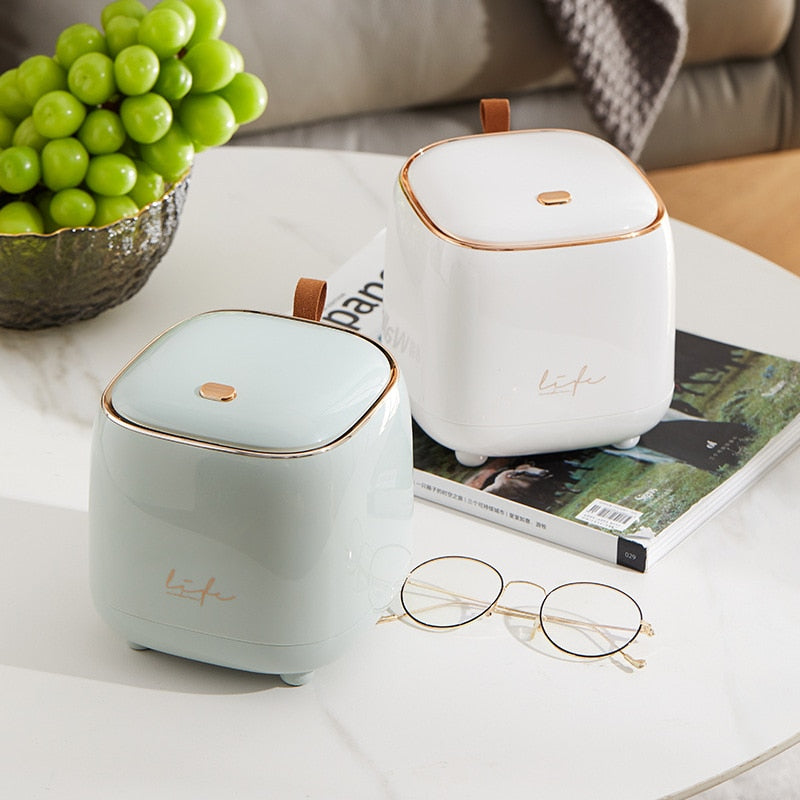 LuxeBin - Elegant Tabletop Trash Bin for Any Space