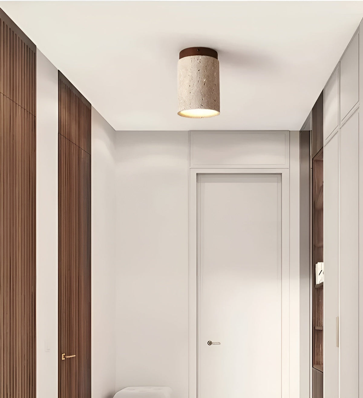ReelMarsh - Natural Travertine LED Ceiling Light