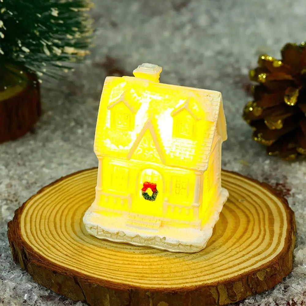 Gibsona - LED Miniature Christmas Village Houses Set