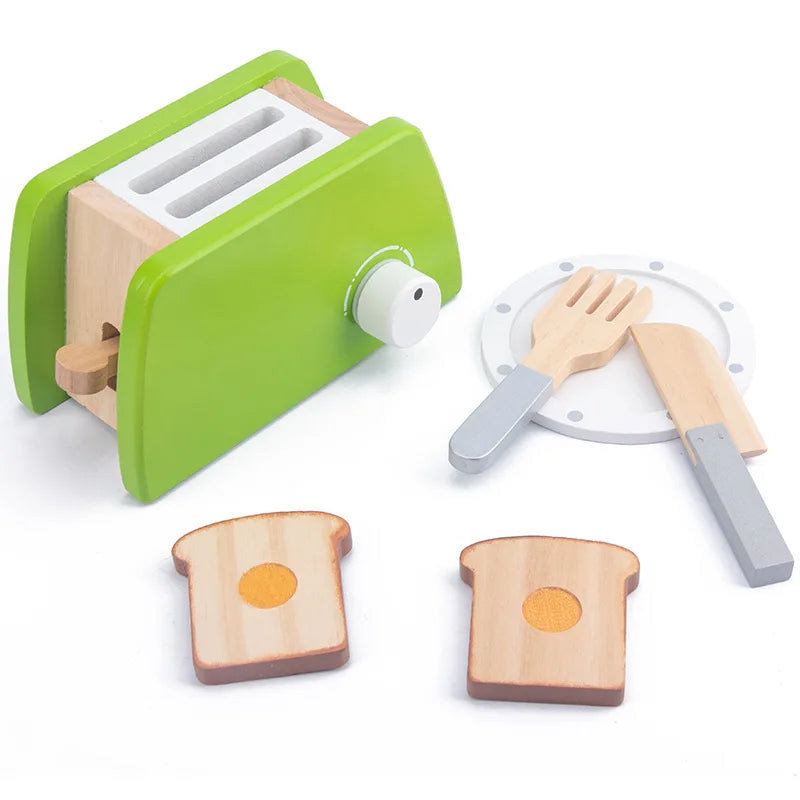 WoodPlay Set - Realistic Wooden Kitchen Playset for Kids