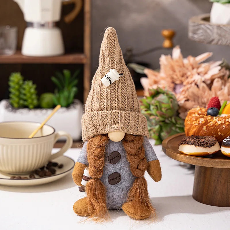 Kiroth Bay - Cozy Plush Coffee Gnome Decor