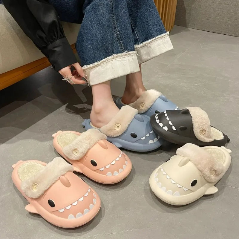 SharkSlippers - Playful Shark Cotton Indoor Slippers