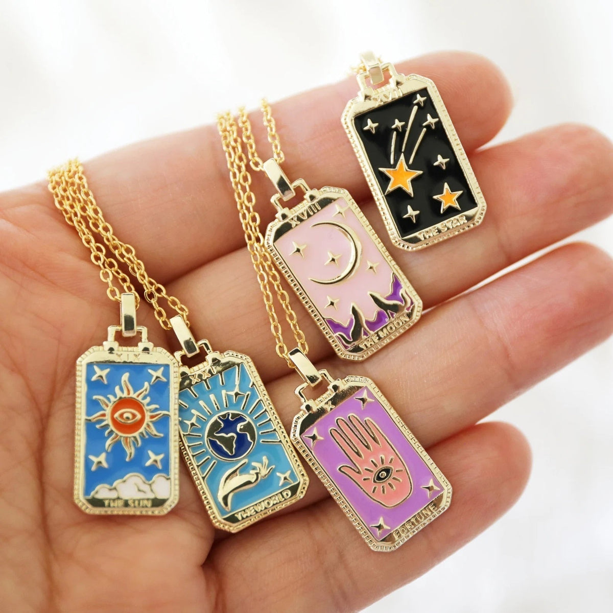 Tarot Card Necklace - Discover the Meaning Behind Each Charm