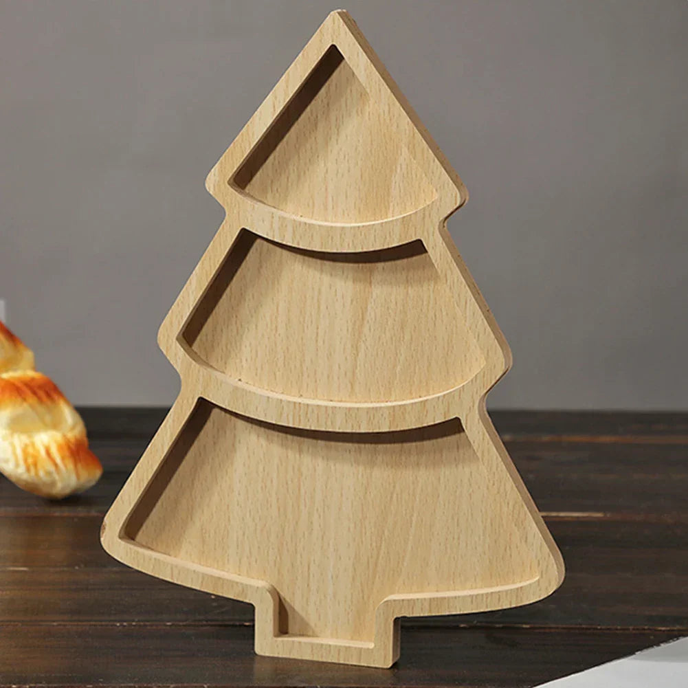 FestiveTree Board - Wooden Christmas Tree Serving Board