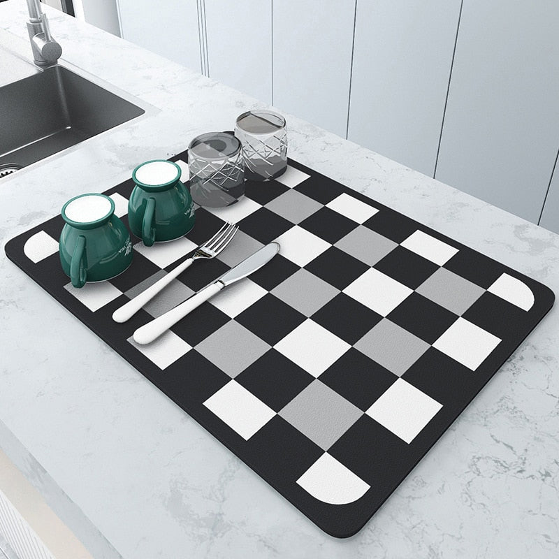 AbsorpTowel Mat - Non-Slip Ultra-Absorbent Dish Drying Mat
