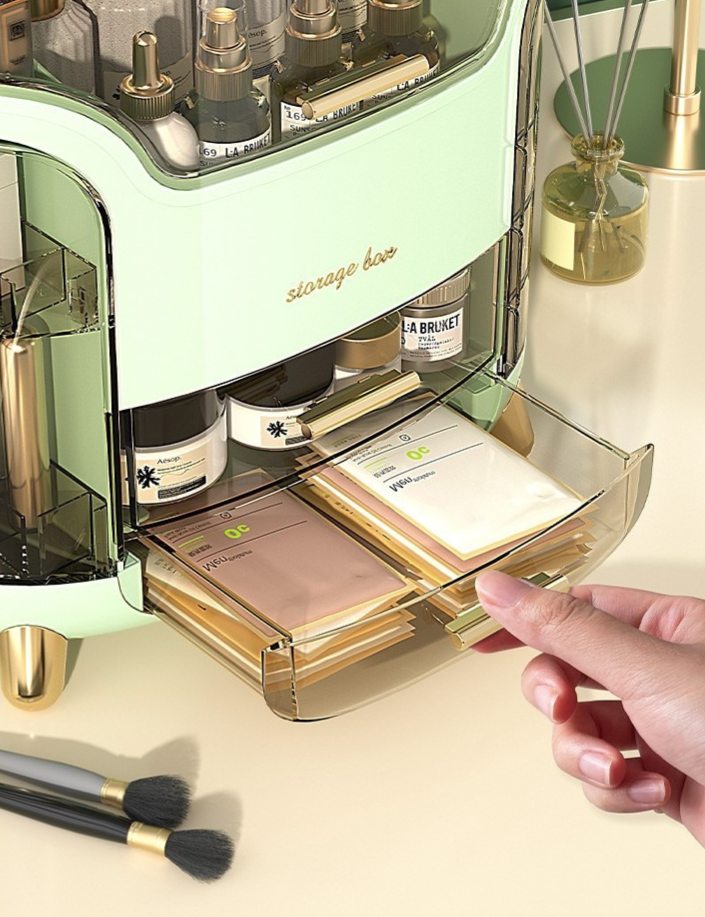 BeautyEssence Organizer - Stylish Makeup Storage for a Tidy Vanity