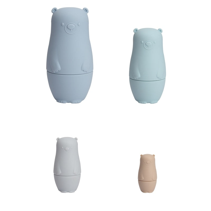 Nesting Dolls - Soft Silicone Stacking Toys for Baby