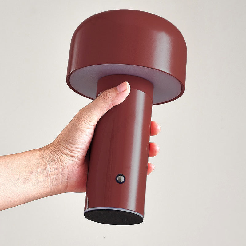 Italian Mushroom Cordless Table Lamp - Rechargeable LED Accent Light