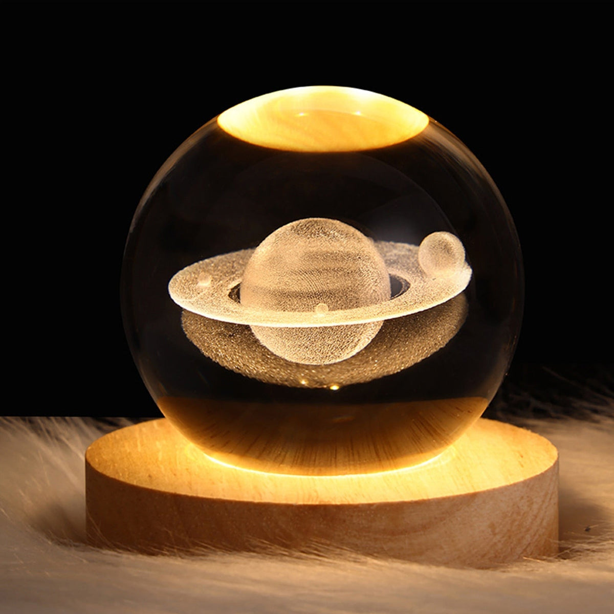 Crystal Light Ball - Enchanting Glass Ambiance Light for Your Home