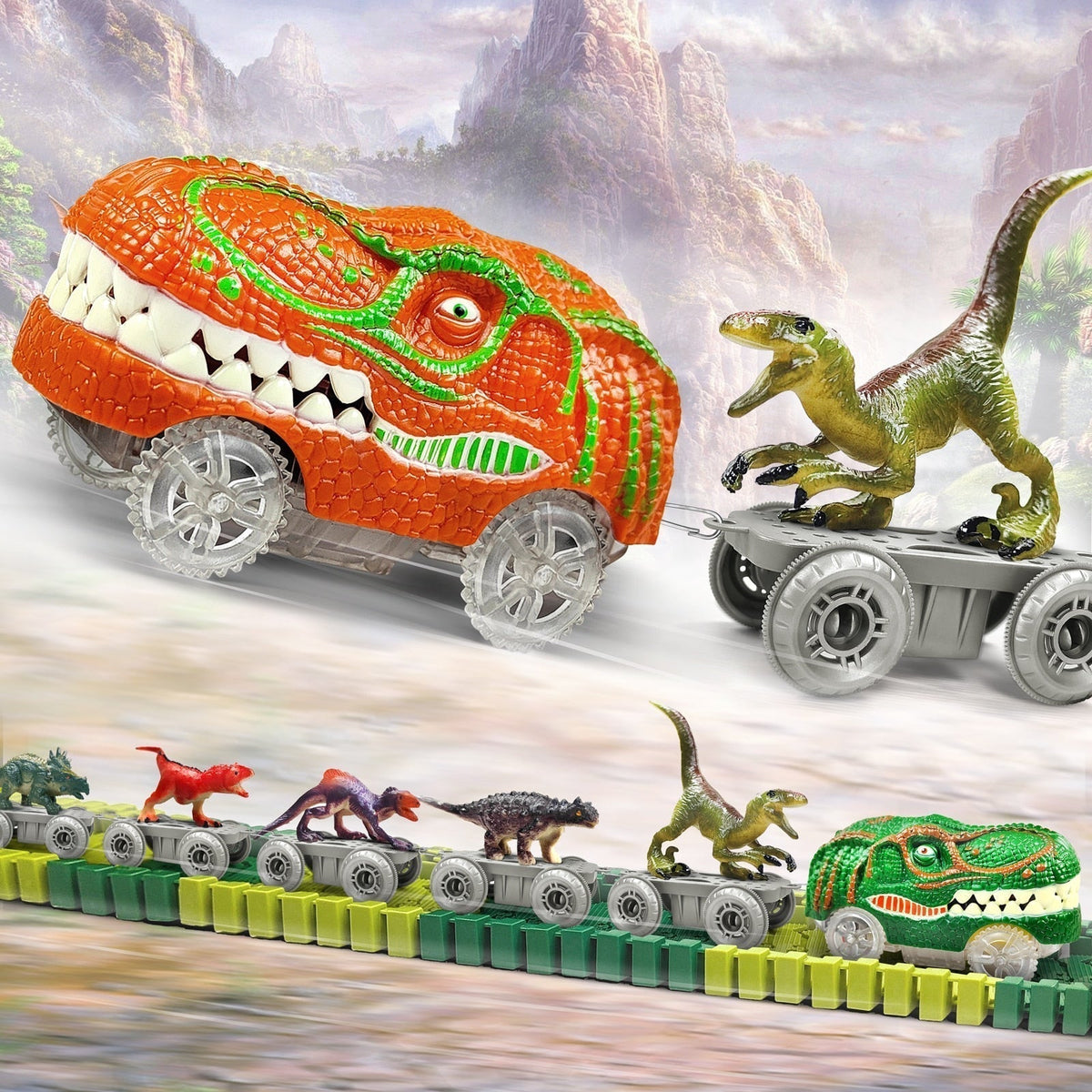 DinoExpress - Adventure Train Playset for Kids