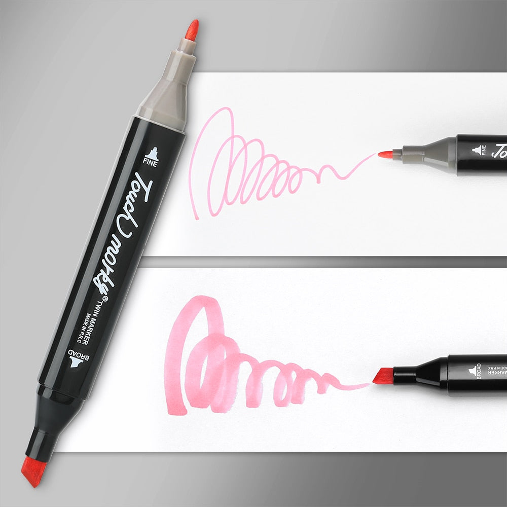 MangaMarkers - Dual Tip Art Markers for Creative Drawing