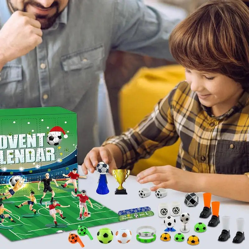 SoccerCountdown Calendar - Build Your Own Christmas Soccer Scene