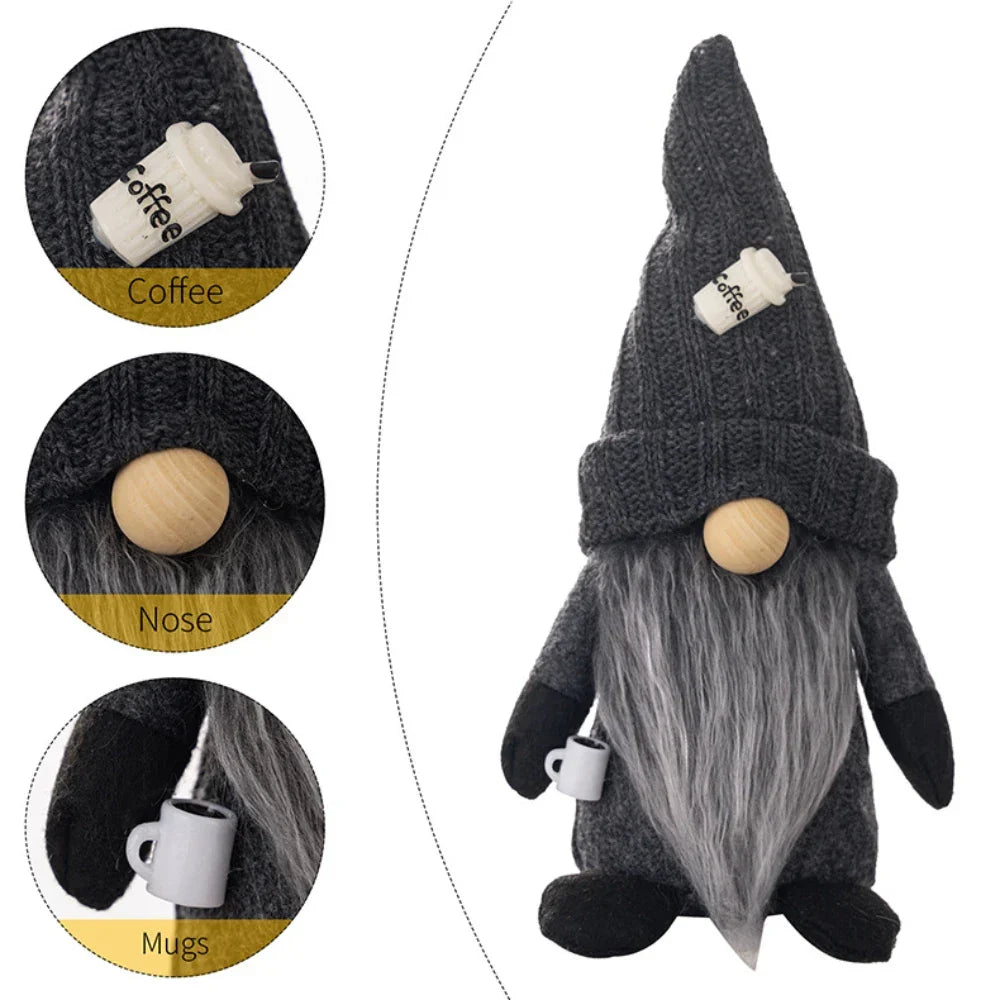 Kiroth Bay - Cozy Plush Coffee Gnome Decor