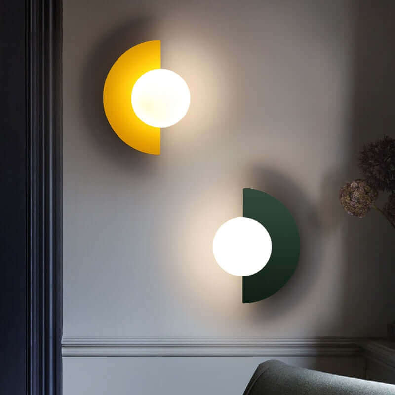 Holmcrest - Metal Half-Moon Wall Lamp