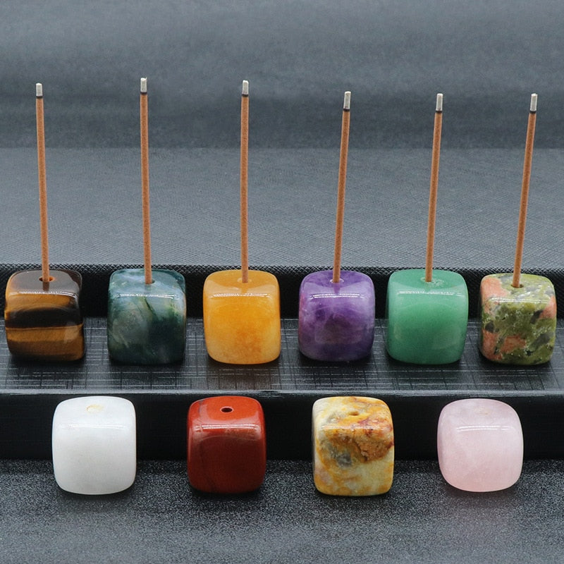GemAura Incense Holder - Natural Gemstone Incense Holder for a Serene Home