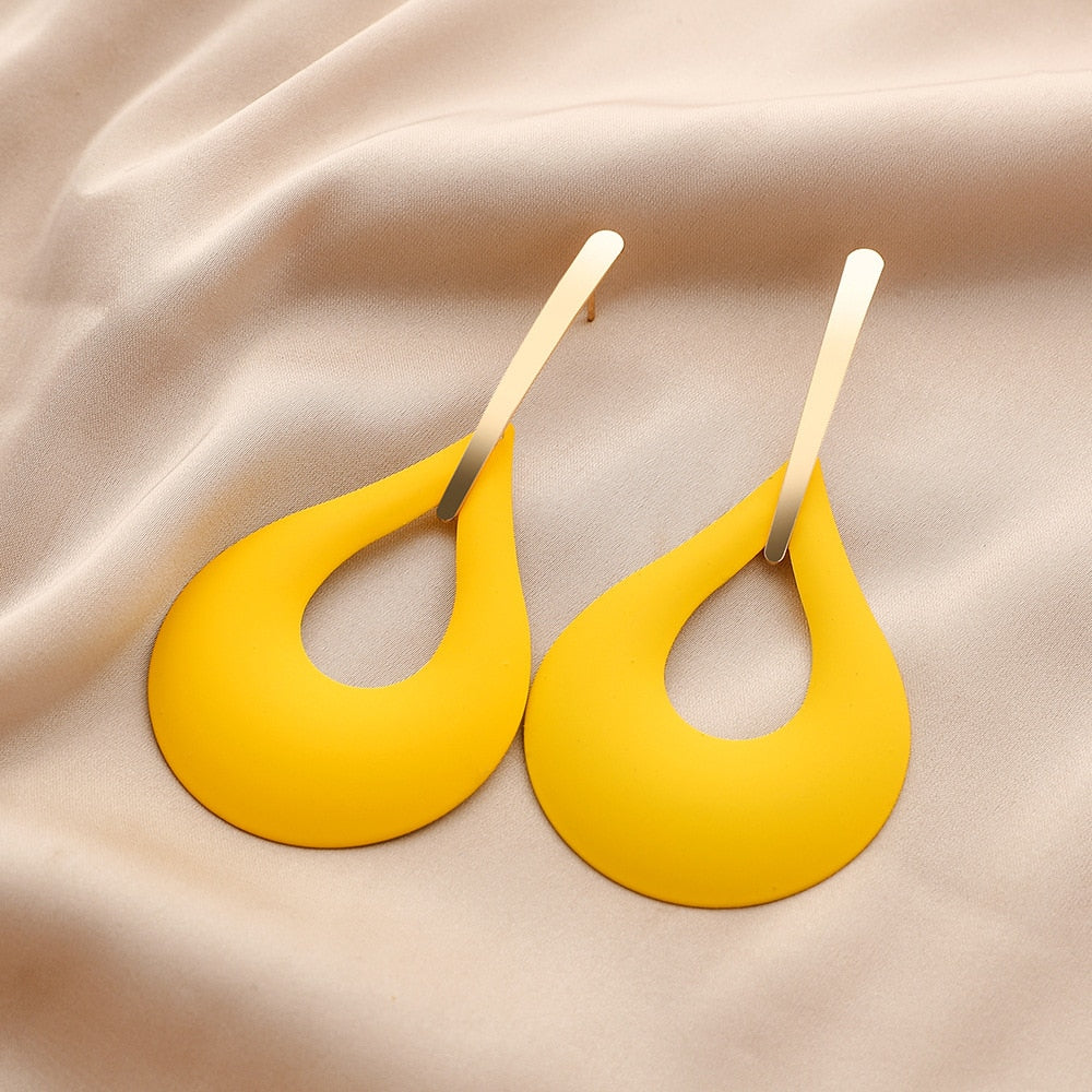 Dyvella - Vibrant Lightweight Color Drop Statement Earrings