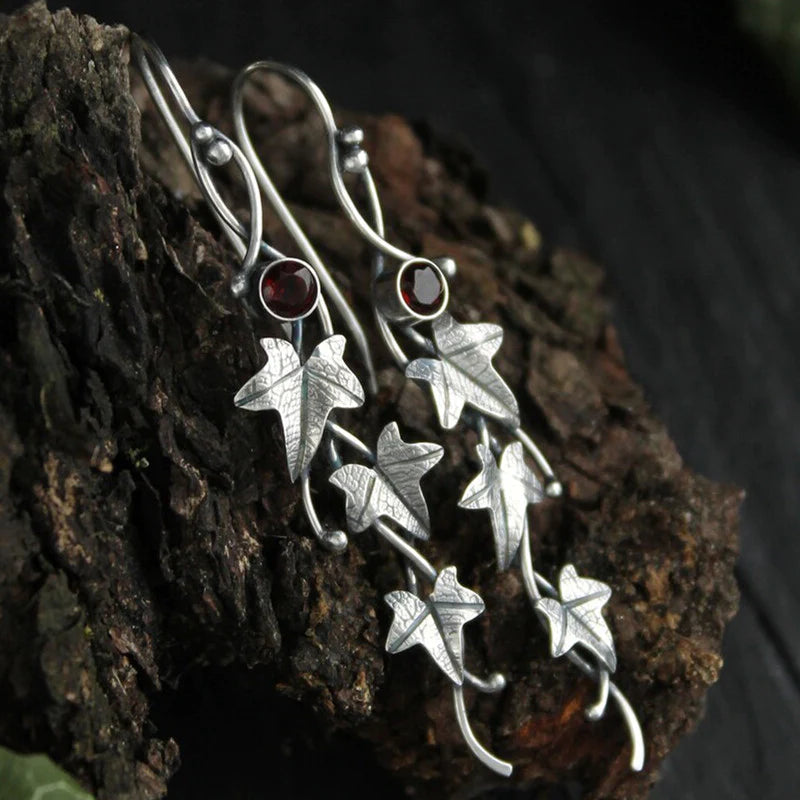 Faylinn Collection - Elf Leaf Earrings with Vintage Charm