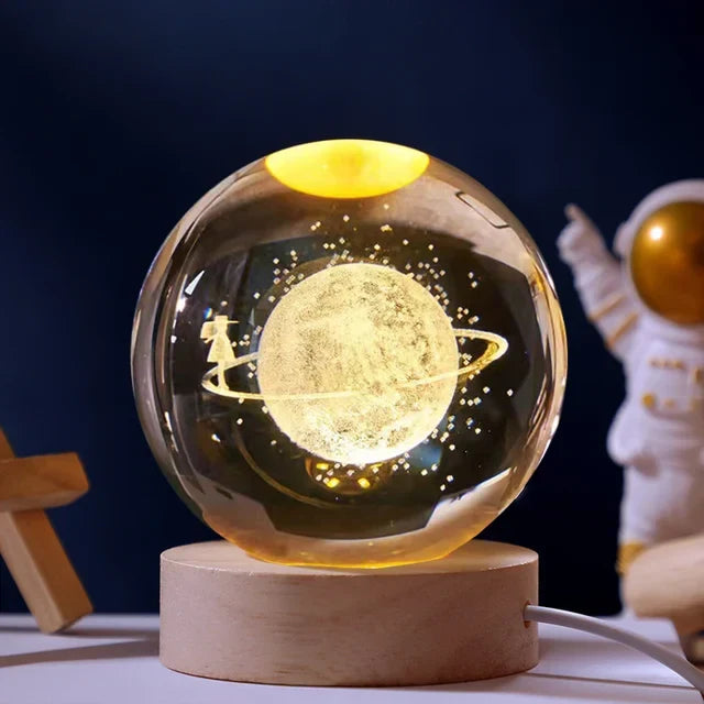MercuryOrb - Celestial Glass Globe Night Light