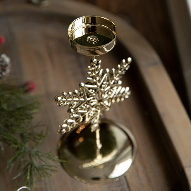 ReedSpruce - Gilded Star and Tree Candle Holder