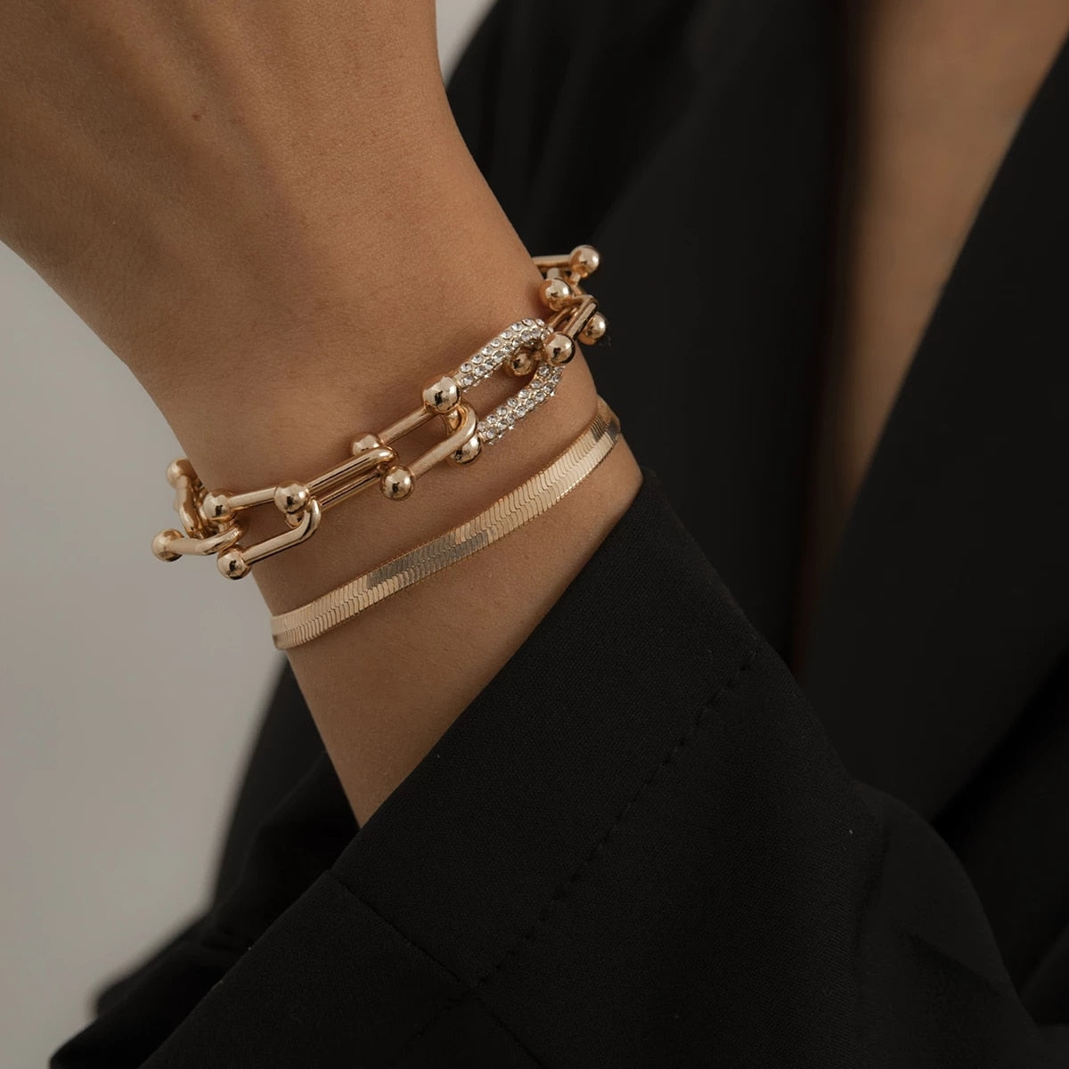 Damira - Stunning Bracelet Duo in Gold or Silver