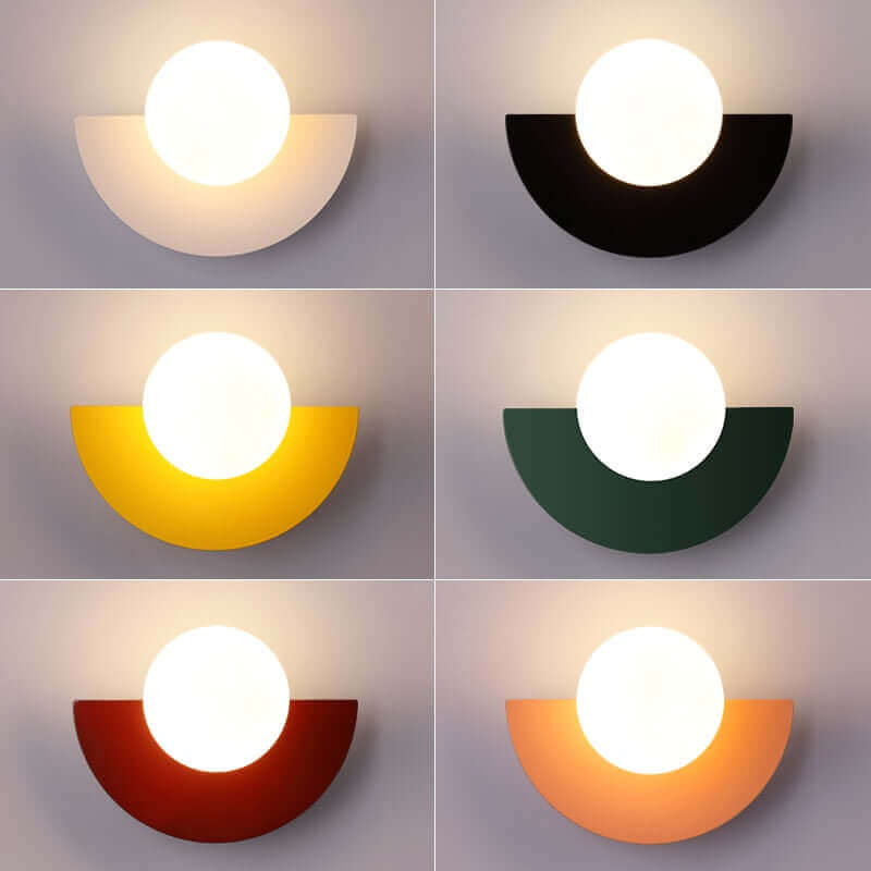 Holmcrest - Metal Half-Moon Wall Lamp