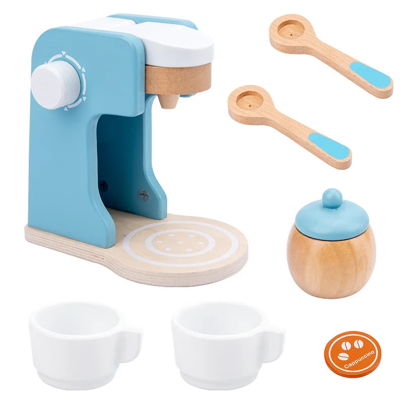 WoodPlay Set - Realistic Wooden Kitchen Playset for Kids