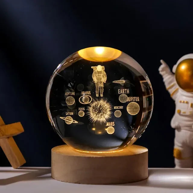MercuryOrb - Celestial Glass Globe Night Light