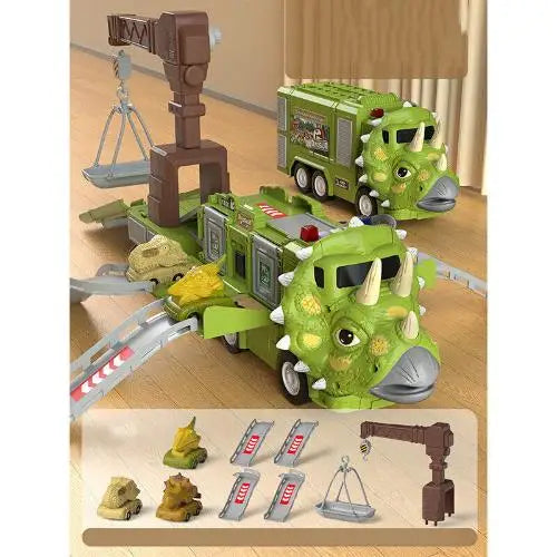 DinoRoar Truck - Foldable Dinosaur Adventure Vehicle