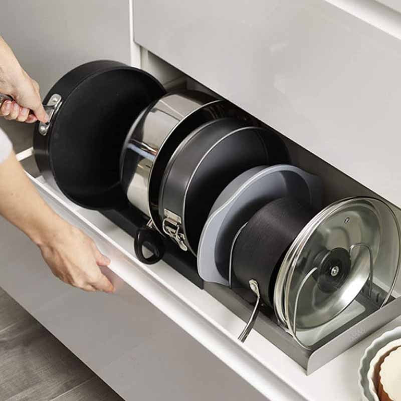 KitchenMaster Organizer - Smart Kitchen Cabinet Storage Rack