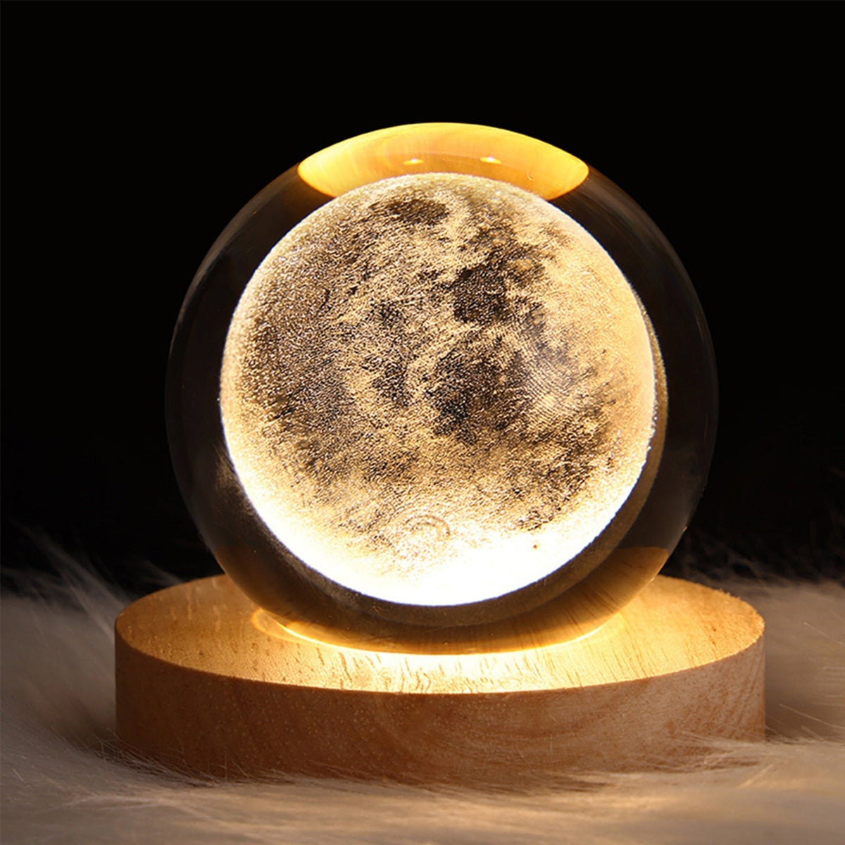 Crystal Light Ball - Enchanting Glass Ambiance Light for Your Home