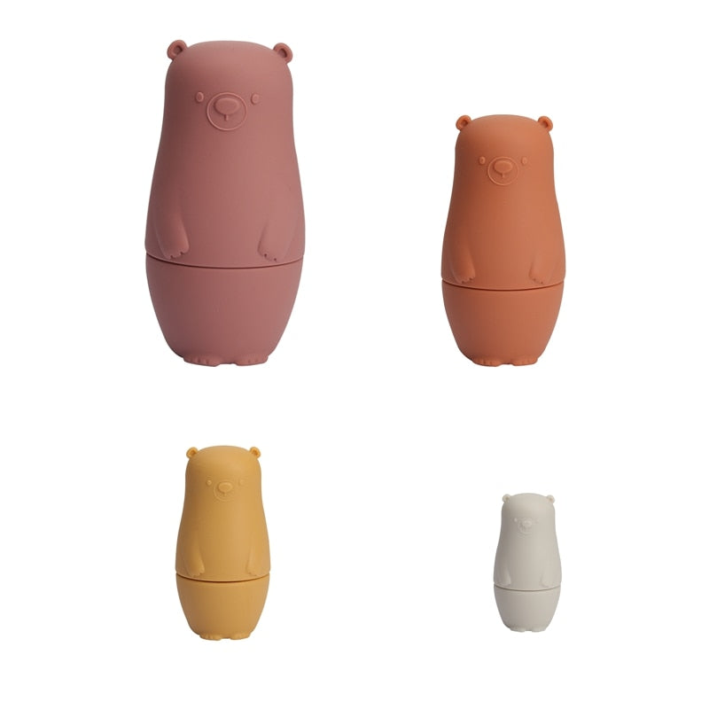 Nesting Dolls - Soft Silicone Stacking Toys for Baby