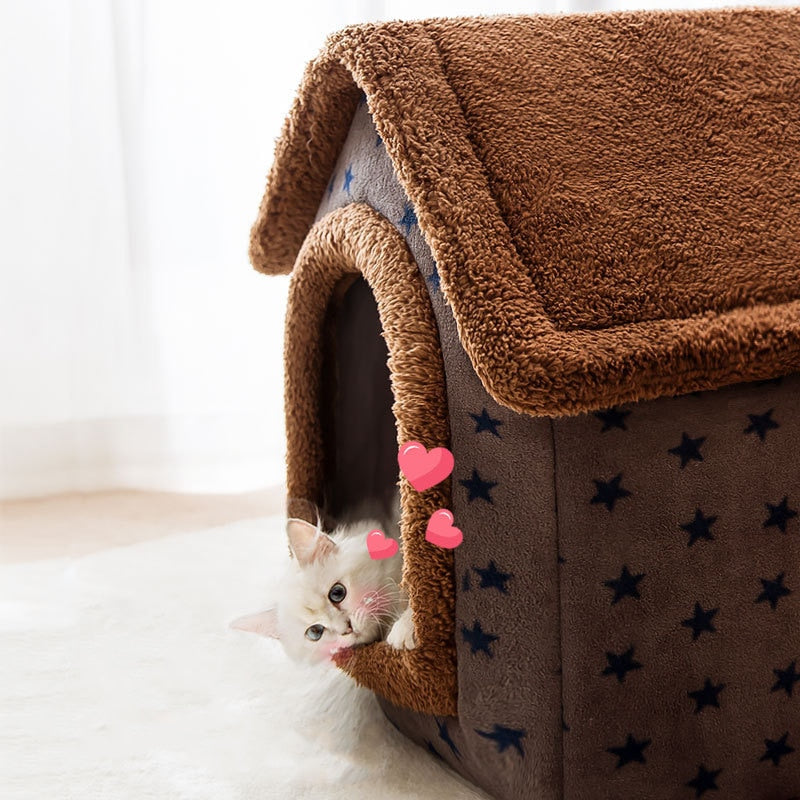 FluffyHaven - Cozy Pet House for Cats and Dogs