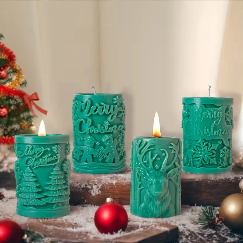 Paxmoor - Silicone Candle Mold For Festive Candles