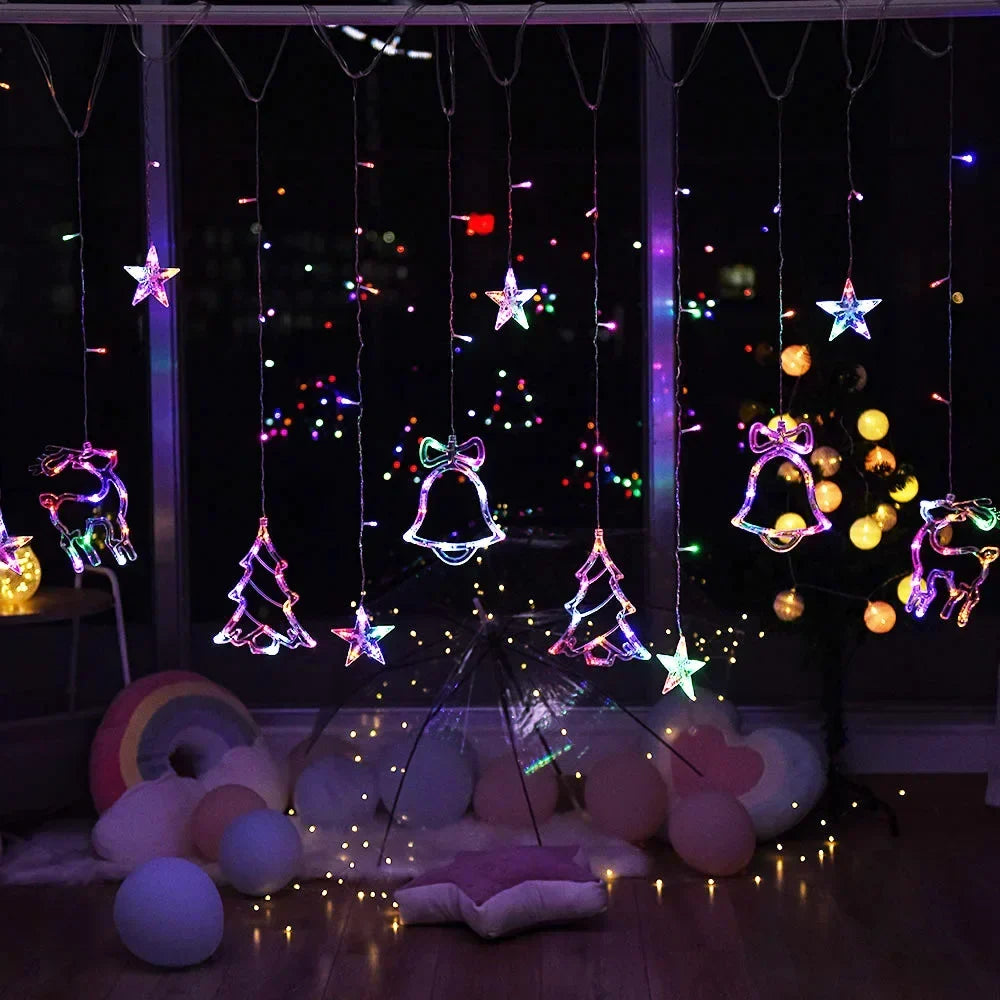 FestiveLights String - Star and Moon Light Garland
